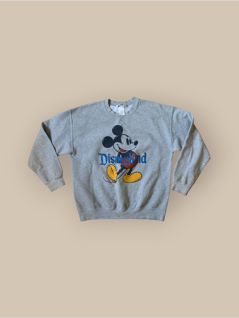 Disney Gray Mickey Mouse Crewneck Sweatshirt